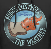 Men's Lilo & Stitch Pudge Controls the Weather  Adult Pull Over Hoodie