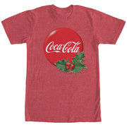 Men's Coca Cola Christmas Classic Holly  Adult T-Shirt