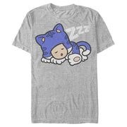 Men's Nintendo Mario 3D Cat Toad Snooze  Adult T-Shirt