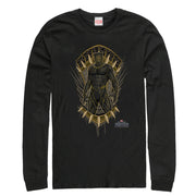 Men's Marvel Black Panther 2018 Claw Crest  Adult Long Sleeve Shirt