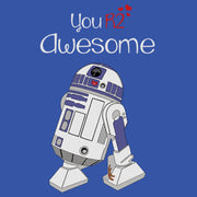 Men's Star Wars Valentine's Day You R2 Awesome  Adult Sweatshirt