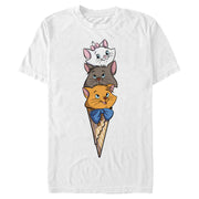 Men's Aristocats Triple Scoop Kittens  Adult T-Shirt