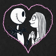 Men's The Nightmare Before Christmas Jack and Sally Pink Heart Stitch  Adult T-Shirt