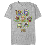 Men's Nintendo Animal Crossing New Leaf Towns People  Adult T-Shirt