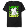 Men's Care Bears St. Patrick's Day Good Luck Bear and Funshine Bear Lucky  Adult T-Shirt