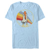 Men's NASA Shuttle Launch Into Rainbow  Adult T-Shirt