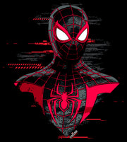 Men's Marvel Spider-Man: Miles Morales Portrait Drawing  Adult T-Shirt