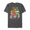 Men's Nintendo Super Mario Group  Adult T-Shirt