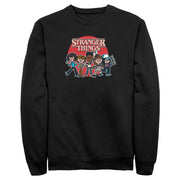 Men's Stranger Things Cartoon Gang  Adult Sweatshirt