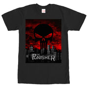 Men's Marvel Punisher Skyline  Adult T-Shirt