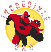 Men's The Incredibles 2 Jack-Jack and Mr. Incredible Dad  Adult Long Sleeve Shirt