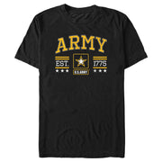 Men's US Army Yellow Classic Logo  Adult T-Shirt