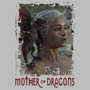 Men's Game of Thrones Daenerys Mother of Dragons Photo  Adult T-Shirt