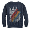 Men's Star Wars Millennium Falcon Rainbow  Adult Sweatshirt