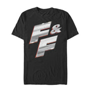 Men's Fast & Furious Metallic FF Logo  Adult T-Shirt