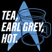 Men's Star Trek: The Next Generation Cup Of Tea Earl Grey Hot, Captain Picard  Adult T-Shirt