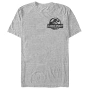 Men's Jurassic World: Fallen Kingdom Spray Paint Logo Badge  Adult T-Shirt