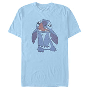 Men's Lilo & Stitch Tongue Out Stitch  Adult T-Shirt