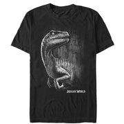 Men's Jurassic World Sly Velociraptor  Adult T-Shirt