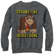 Men's Nintendo Strong Like Donkey Kong  Adult Sweatshirt