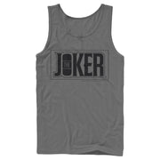 Men's Batman Joker Text Logo  Adult Tank Top