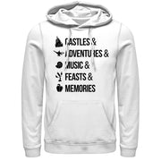 Men's Disney Princesses Keyword Magic  Adult Pull Over Hoodie