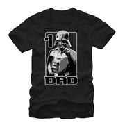 Men's Star Wars Vader Number One Dad  Adult T-Shirt