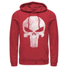 Men's Marvel Punisher Retro Skull Symbol  Adult Pull Over Hoodie