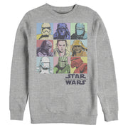 Men's Star Wars: The Rise of Skywalker Pastel Character Bingo  Adult Sweatshirt