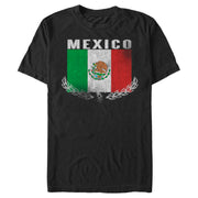 Men's Lost Gods Distressed Mexican Flag  Adult T-Shirt