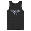 Men's Justice League Blue Tie Dye Logo  Adult Tank Top