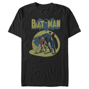 Men's Batman With Robin Vintage Comics  Adult T-Shirt