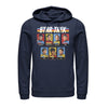 Men's Star Trek Rainbow Enterprise Crew Playing Cards  Adult Pull Over Hoodie