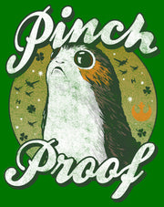 Men's Star Wars The Last Jedi Porg St. Patrick's Day Pinch Proof  Adult T-Shirt