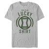 Men's Marvel St. Patrick's Day Black Widow My Lucky Shirt  Adult T-Shirt