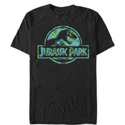 Men's Jurassic Park Floral T Rex Logo  Adult T-Shirt