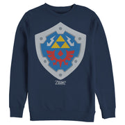 Men's Nintendo Legend of Zelda Link's Awakening Hylian Shield  Adult Sweatshirt