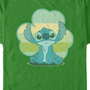 Men's Lilo & Stitch Retro Shamrock Pride  Adult T-Shirt