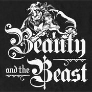 Men's Beauty and the Beast Black and White Logo  Adult T-Shirt