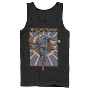 Men's Superman Classic Hero Pose  Adult Tank Top