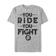 Men's Fast & Furious You Ride You Fight  Adult T-Shirt