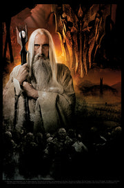 Men's The Lord of the Rings Fellowship of the Ring Evil Saruman  Adult T-Shirt