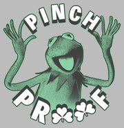 Men's The Muppets St. Patrick's Day Kermit Pinch Proof  Adult T-Shirt