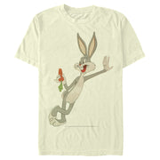 Men's Looney Tunes Bugs Kickin' Back with a Carrot  Adult T-Shirt