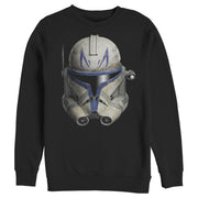 Men's Star Wars: The Clone Wars Commander Rex Big Face  Adult Sweatshirt