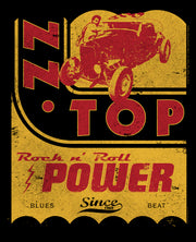 Men's ZZ TOP Rock n Roll Power  Adult T-Shirt