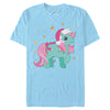 Men's My Little Pony Christmas Minty Gold Stars  Adult T-Shirt