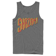 Men's Justice League Shazam Text Logo  Adult Tank Top