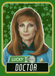 Men's Star Trek: The Next Generation St. Patrick's Day Lucky Doctor Beverly Crusher  Adult Sweatshirt