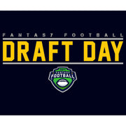 Men's ESPN Fantasy Football Draft Day Yellow  Adult T-Shirt